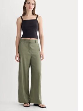 THE WIDE-LEG PANT IN STRETCH LINEN